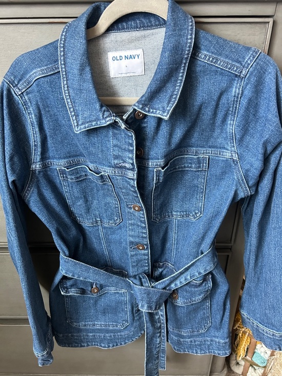 Old Navy Jackets & Blazers - Old Navy Blue Denim Jacket with Waist Tie